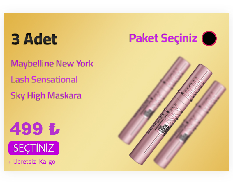 3 Adet Sky High Maskara